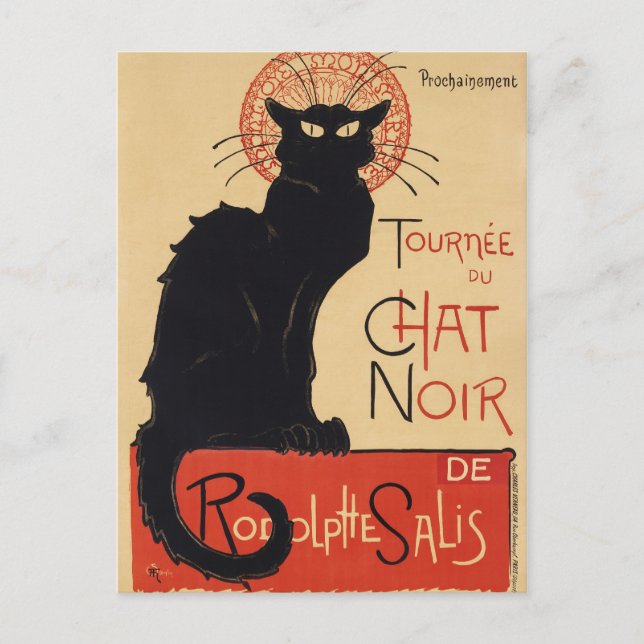 Tournée du Chat Noir  Vykort (Framsida)