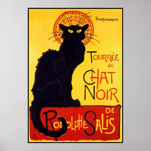 Tournée du Chatta Noir, 1896 Poster (Framsidan)