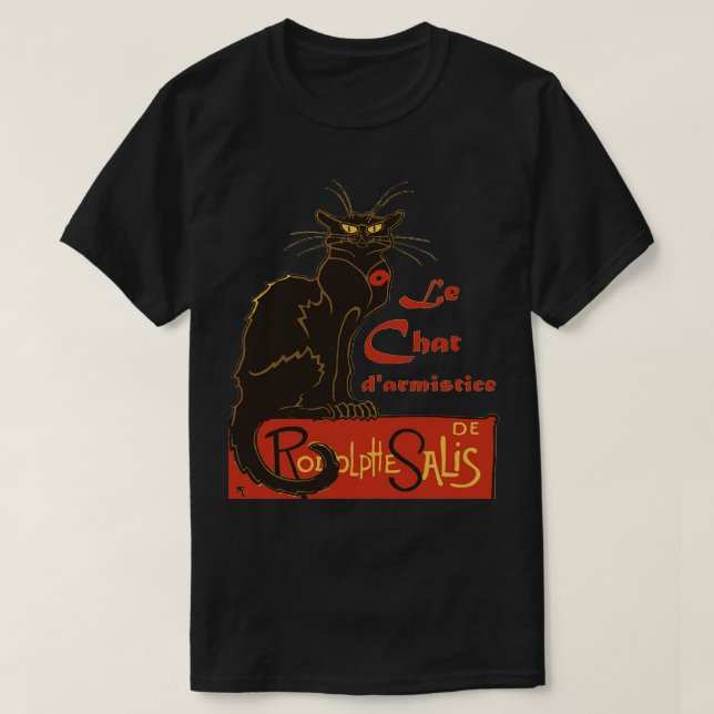 Tournee du Chatta Noir D Armistice Veterans Day T Shirt (Design framsida)