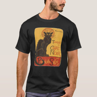 Tournee du Chatta Noir De Rodolphe Salis Vector T Shirt