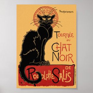 Tournée du Chatta Noir Frankrike Vintage affisch V
