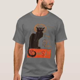 Tournee Du Chatta Noir Paris Distress Vector T Shirt