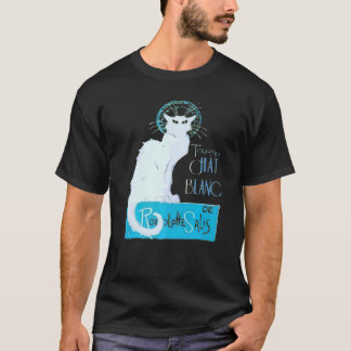 Tournee Du Chatta Noir Paris Distress Vector T Shirt