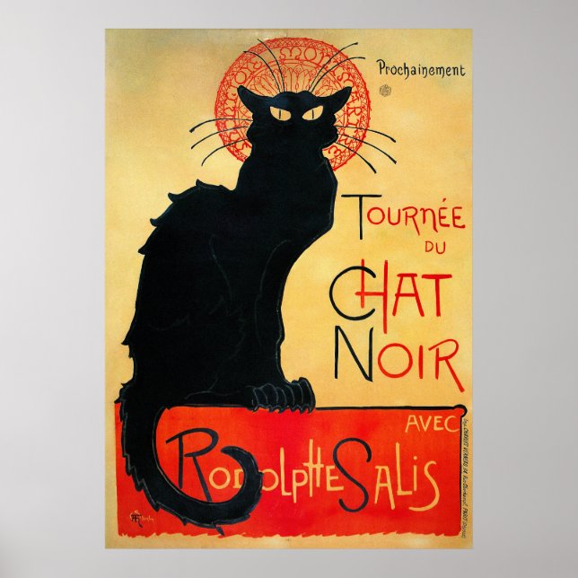 Tournee du Chatta Noir Poster (Framsidan)
