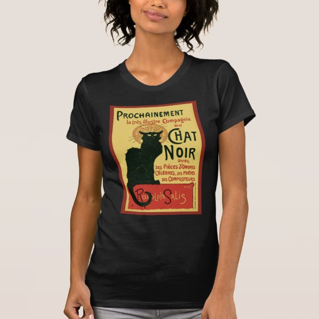 Tournée du Chatta Noir, Steinlen Fine Art T-shirt (Framsida)