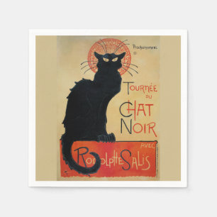 Tournee du Chatta Noir Steinlen Pappersservett