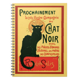 Tournée du Chatta Noir, Théophile Steinlen Anteckningsbok Med Spiral