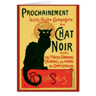 Tournée du Chatta Noir, Theophile Steinlen Hälsningskort