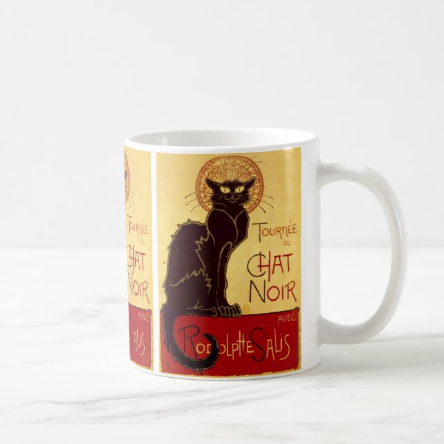 Tournée du Chatta Noir, Théophile Steinlen Kaffemugg (Höger)