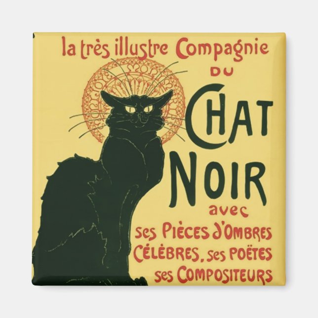 Tournée du Chatta Noir, Theophile Steinlen Magnet (Framsidan)