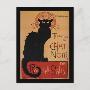 Tournée du Chatta Noir, Théophile Steinlen Vykort