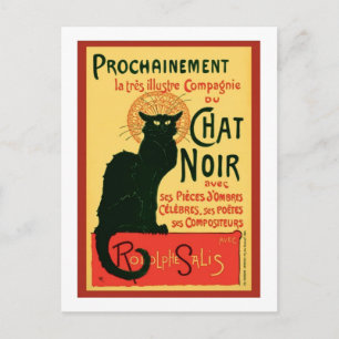 Tournée du Chatta Noir, Theophile Steinlen Vykort