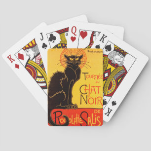 Tournée du Chatta Noir - Vintage affisch Spel Kort