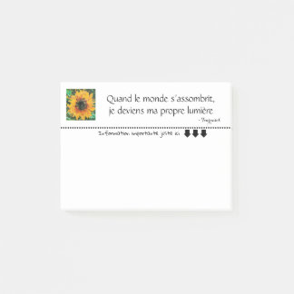 Tournesol éclatante en pixel art post-it block