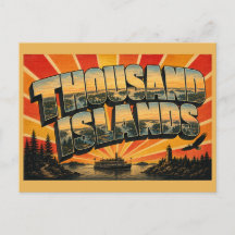 Tousand Islands New York Flodöar Skogs Konst
