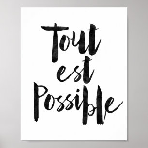 Tout Est Möjlig Poster