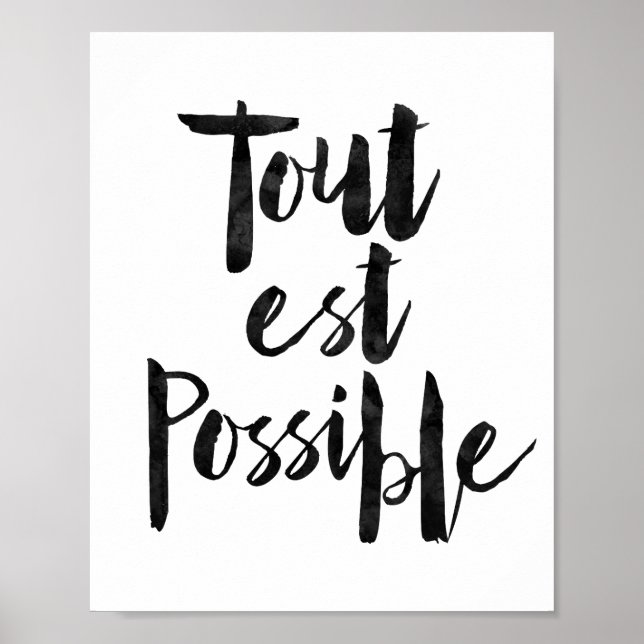 Tout Est Möjlig Poster (Framsidan)