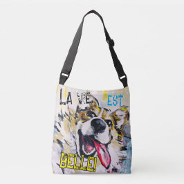 Tout sourire La vie est belle! Axelväska