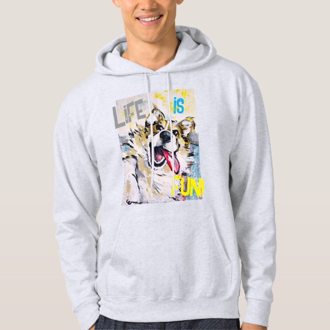 Tout sourire Life is fun! Hoodie (Framsida)