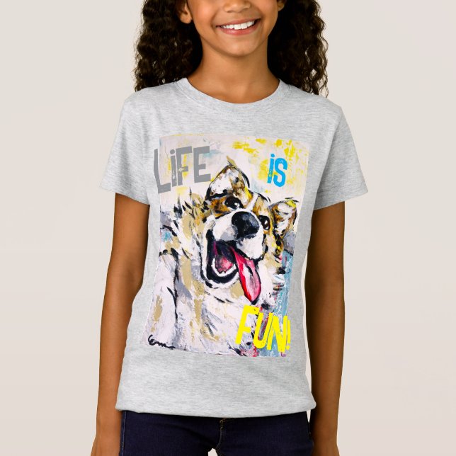 Tout sourire Life is fun! T Shirt (Framsida)