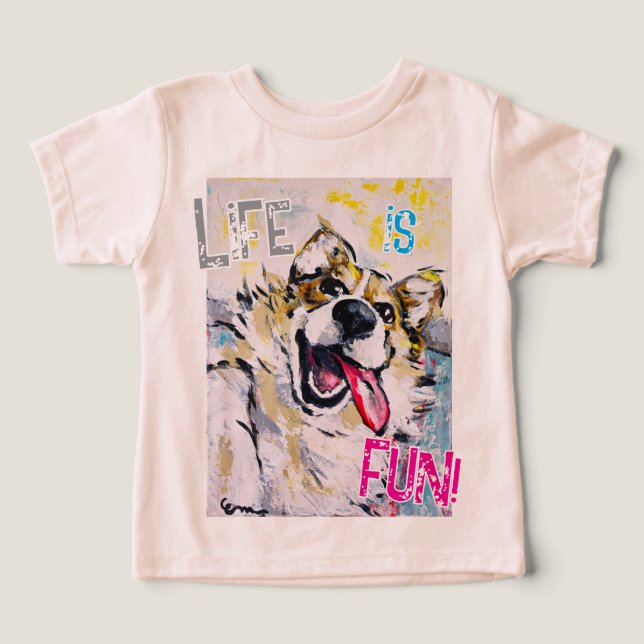 Tout sourire Life is fun! T-shirt (Design Framsida)