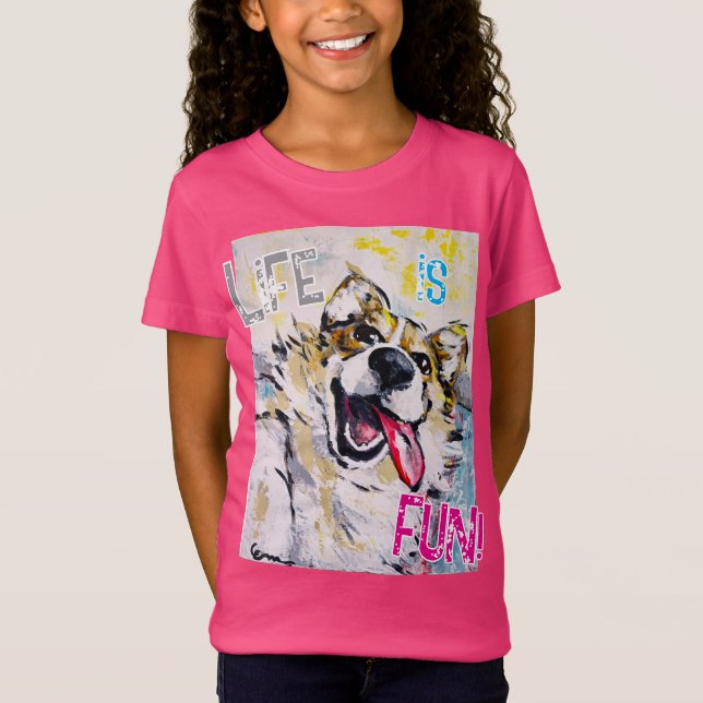 Tout sourire Life is fun! T Shirt (Framsida)