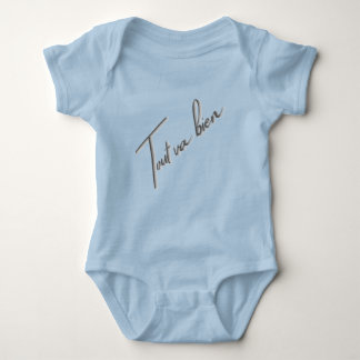 Tout Va Bien – Babyblus med fransk citat T Shirt
