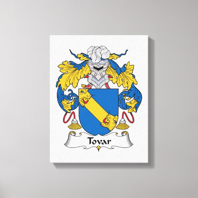 Tovar Family Crest Canvastryck (Framsida)