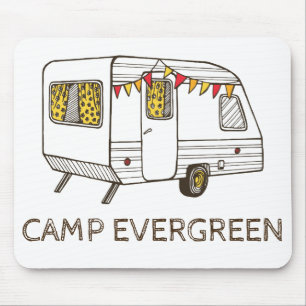 Tow bakom Camper Caravan Personlig Mouse Pad Musmatta
