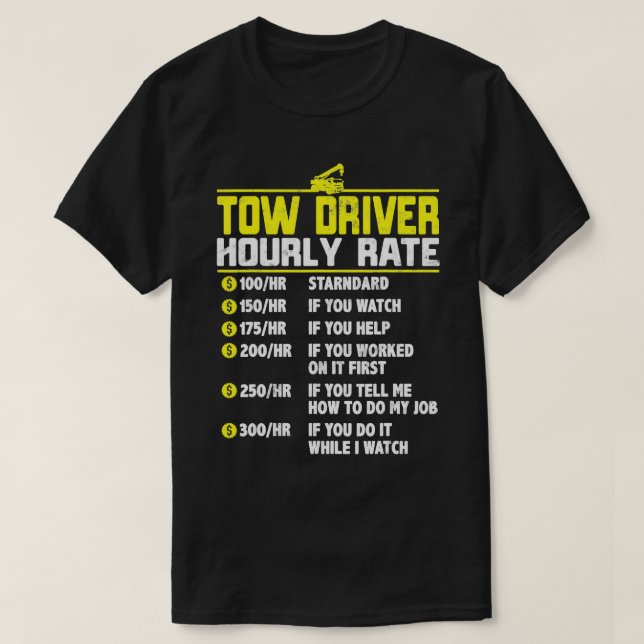 Tow Lastbil-chaufför - futtig timmerpresent Twing  T Shirt (Design framsida)