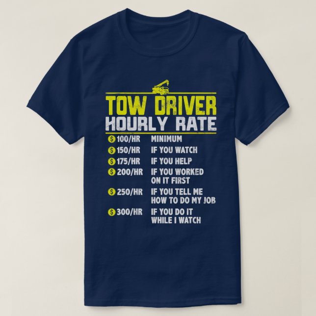 Tow Lastbil-chaufför - futtig timmerpresent Twing  T Shirt (Design framsida)