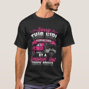 Tow Lastbil-chaufförfru Girlkompis Tow Trucker T Shirt