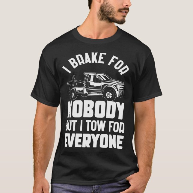 Tow Lastbil Driver Pappa Trucker Alla T Shirt (Framsida)