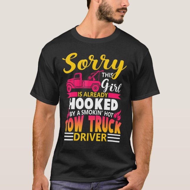 Tow Lastbil-drivruvfru Girlkompis Cute T Shirt (Framsida)