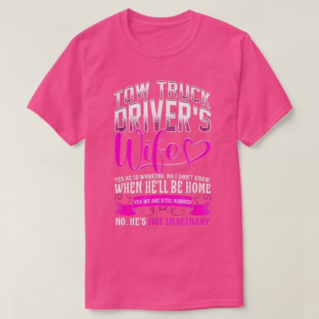 Tow Lastbil-drivruvmaka Gift Trucker T Shirt (Design framsida)