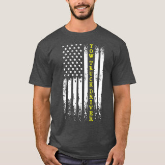 Tow Lastbil operator thin Gult Line Wrecker Tow T Shirt