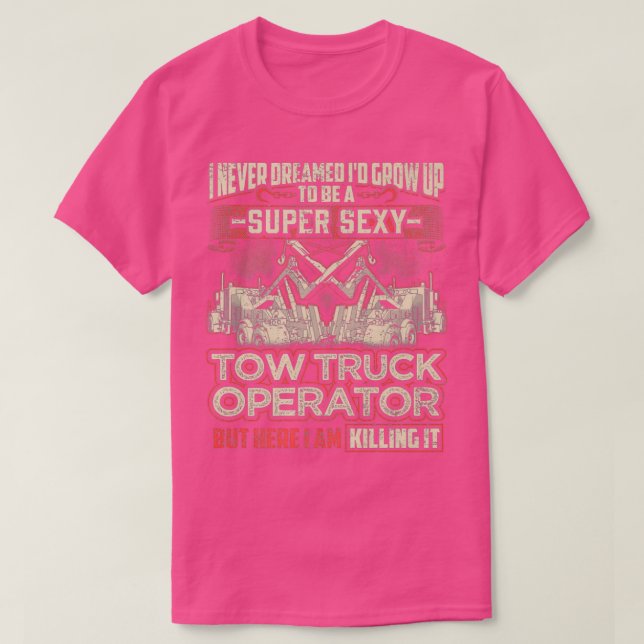 Tow Lastbil operator Trucker Essential T Shirt (Design framsida)