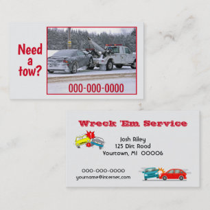 Tow Lastbil Service Visitkort