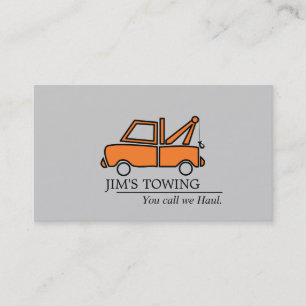 Tow Lastbil Twing Road Service Visitkort