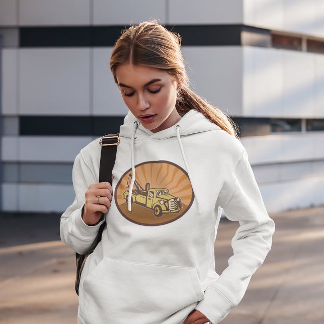 Tow Lastbil Womens Hoodie T Shirt (Skapare uppladdad)