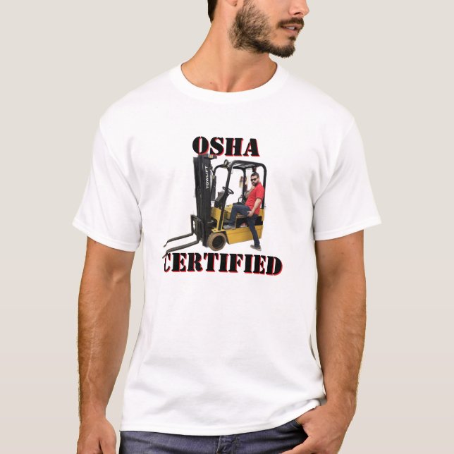 Tow Motor Zach - OSHA AUKTORISERAD T Shirt (Framsida)