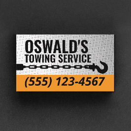 Tow Service Company Professionell Tow Krok Visitkort