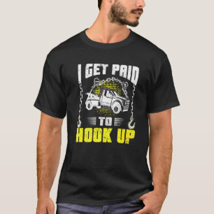 Tow-tornet för vägassistans på Lastbil, vägbanan T Shirt