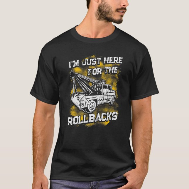 Tow Trucker Tow Truck Driver Tow Operator Breakdow T Shirt (Framsida)