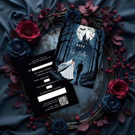 Toward Haunted Castle Wedding Couple Spooky Forest OSA Kort