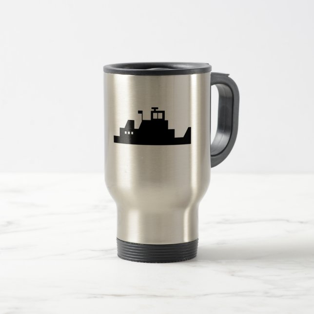 Towboatlogotyptravel mug resemugg (Framsida höger)