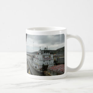 Towboats på Mississippi Kaffemugg