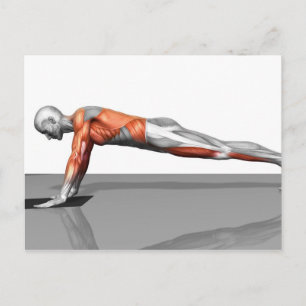 Towel Fly Exercise Vykort