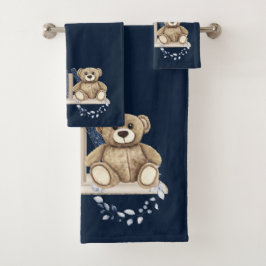 Towel Set Bok Nook och Nalle