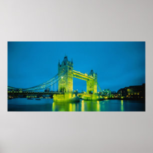 Tower Bridge, London, England 3 Poster